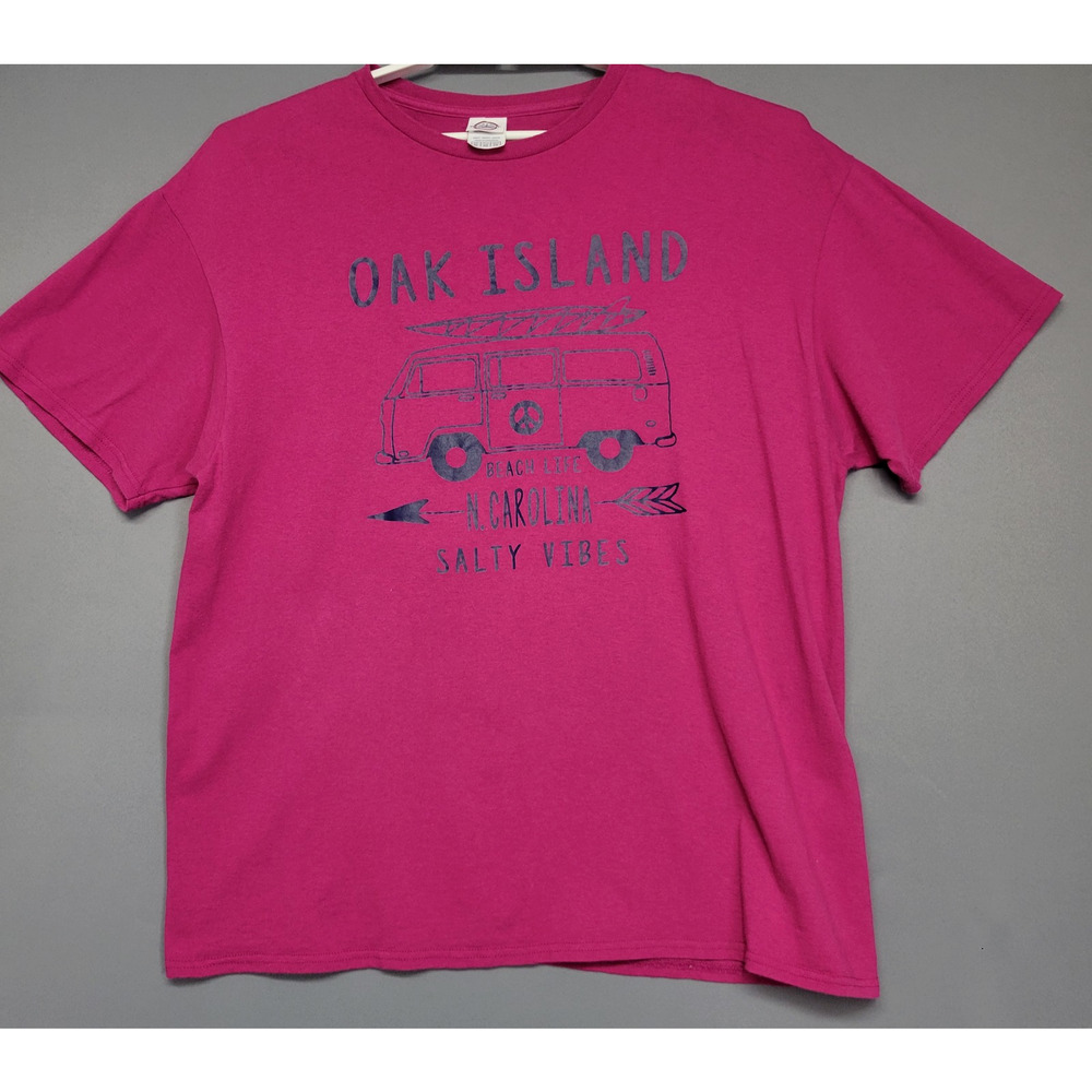 Oak Island Shirt Mens XL North Carolina Beach Life‎ Salty Vibes Delta Pro Weight